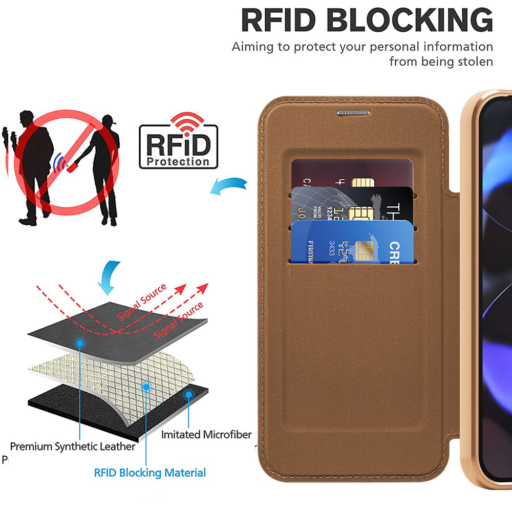 Husa de protectie Techsuit SmartMag Book compatibil cu Google Pixel 10 / 10 Pro, Maro