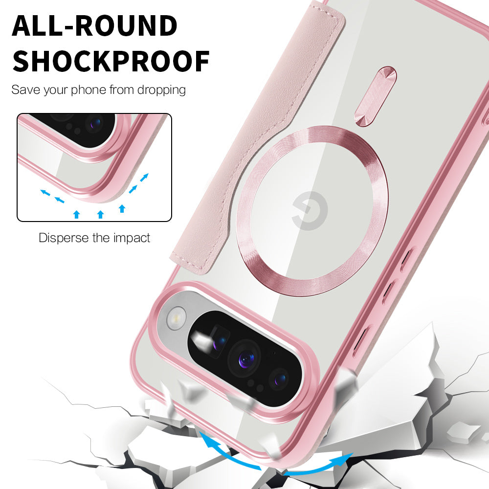 Husa de protectie Techsuit SmartMag Book compatibil cu Google Pixel 10 Pro XL, Roz