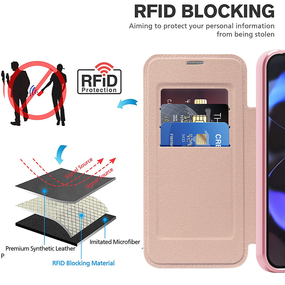 Husa de protectie Techsuit SmartMag Book compatibil cu Google Pixel 10 Pro XL, Roz