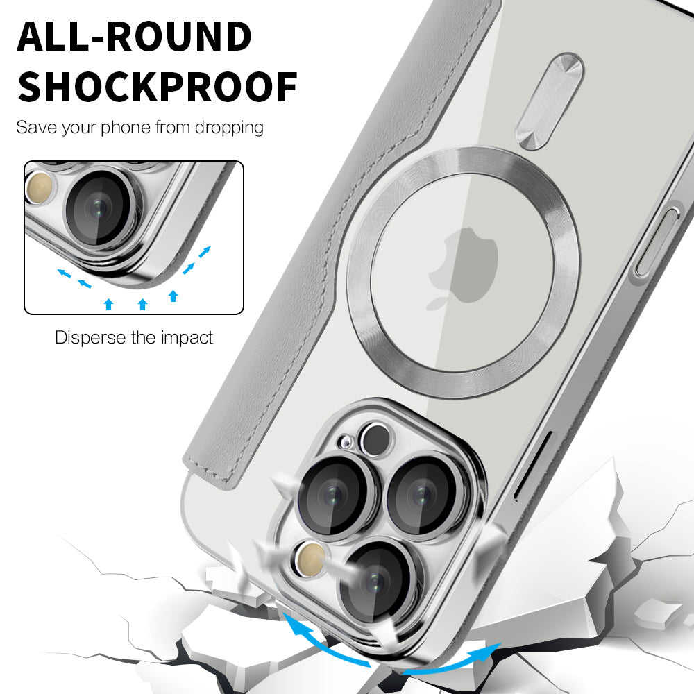 Husa de protectie Techsuit SmartMag Book compatibil cu iPhone 16 Pro Max, Gri