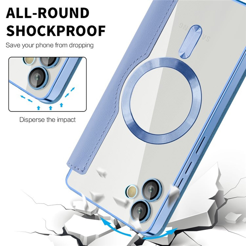 Husa de protectie Techsuit SmartMag Book compatibil cu Samsung Galaxy A05, Albastru Deschis