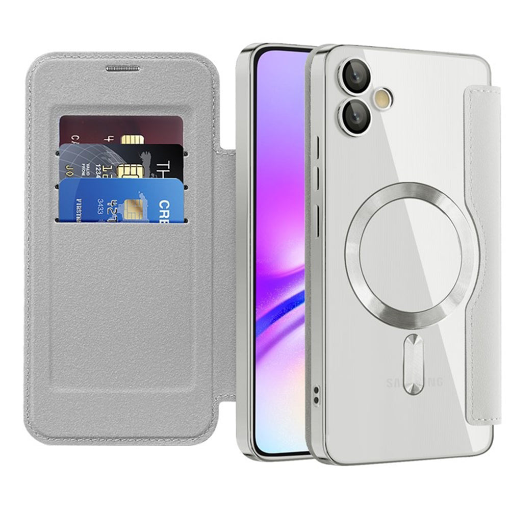 Husa de protectie Techsuit SmartMag Book compatibil cu Samsung Galaxy A05, Gri
