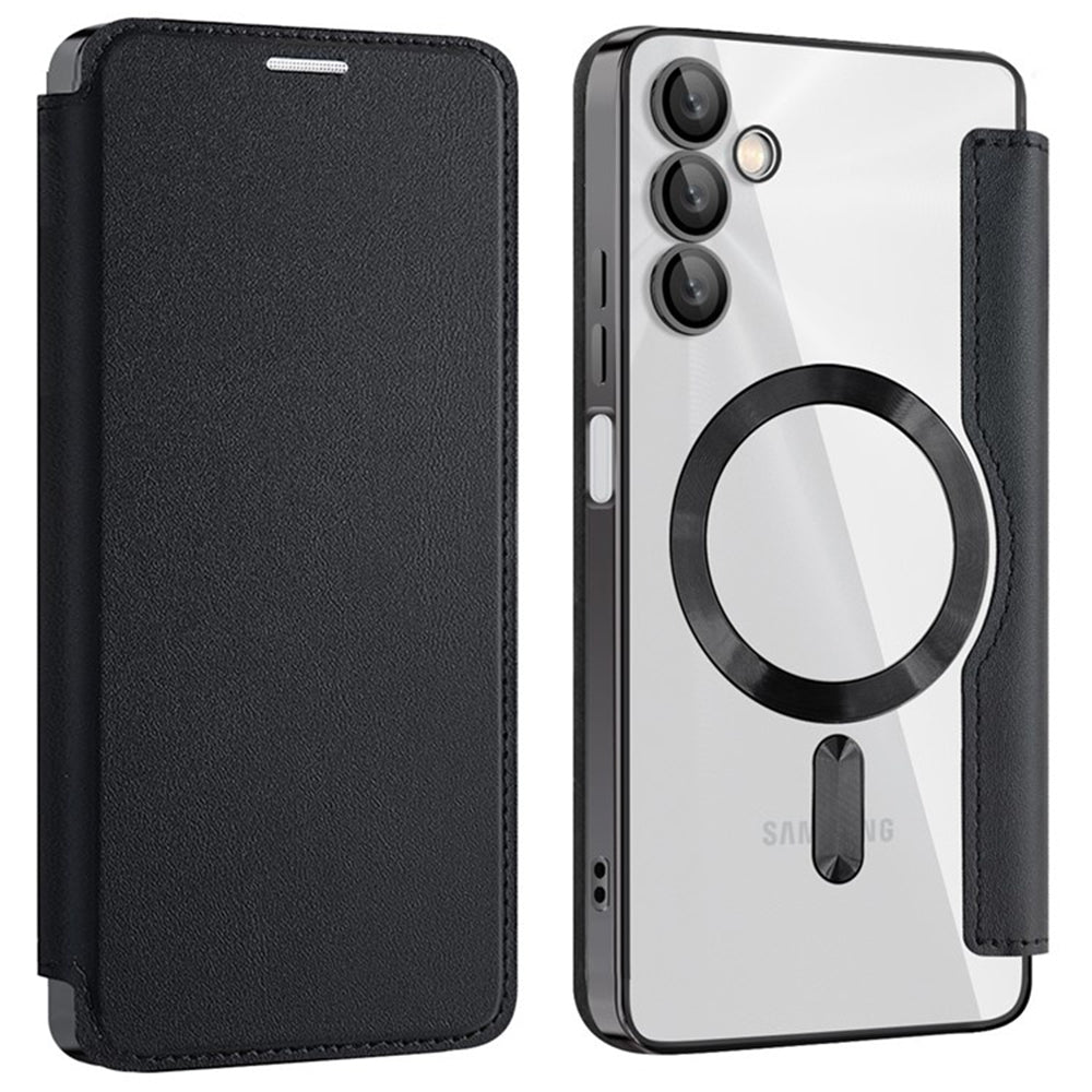 Husa de protectie Techsuit SmartMag Book compatibil cu Samsung Galaxy A05s, Negru