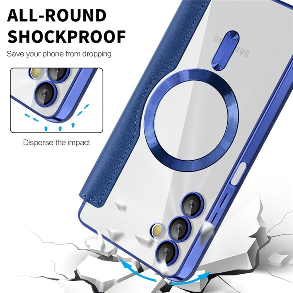 Husa de protectie Techsuit SmartMag Book compatibil cu Samsung Galaxy A05s, Albastru