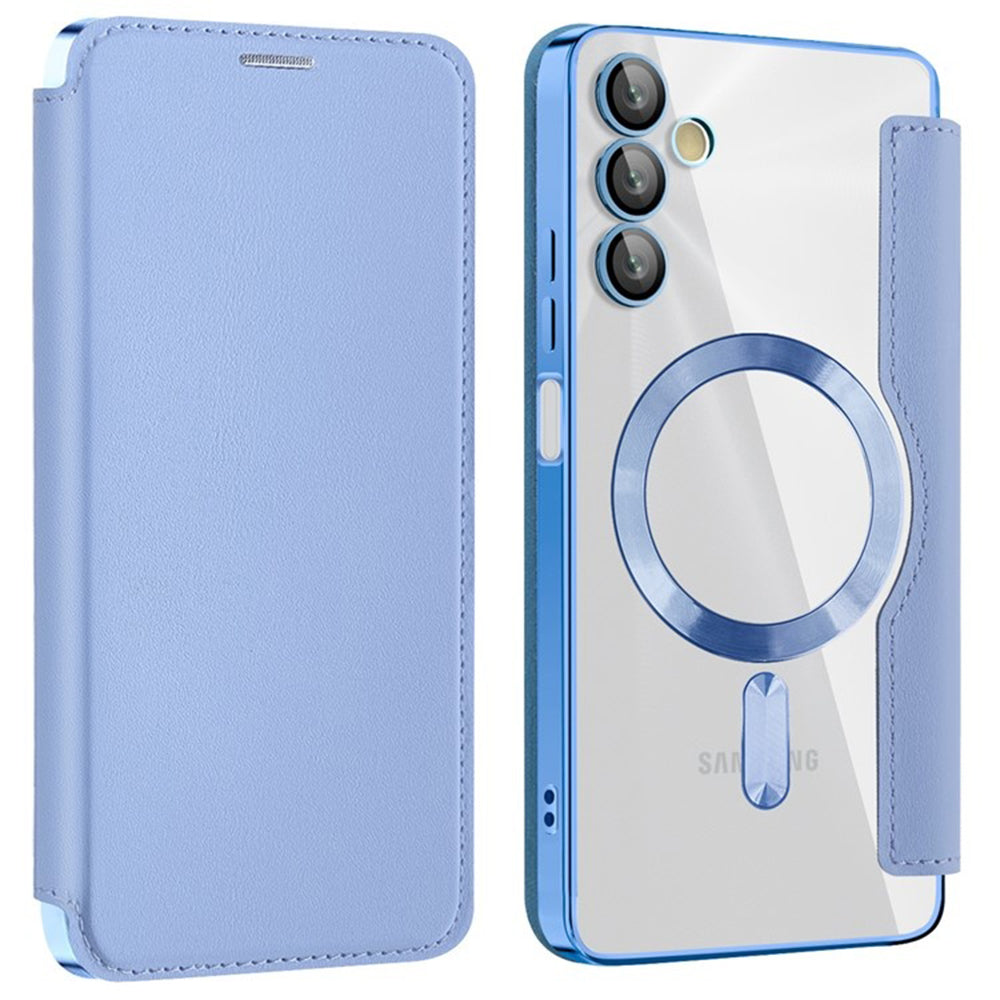 Husa de protectie Techsuit SmartMag Book compatibil cu Samsung Galaxy A05s, Albastru Deschis