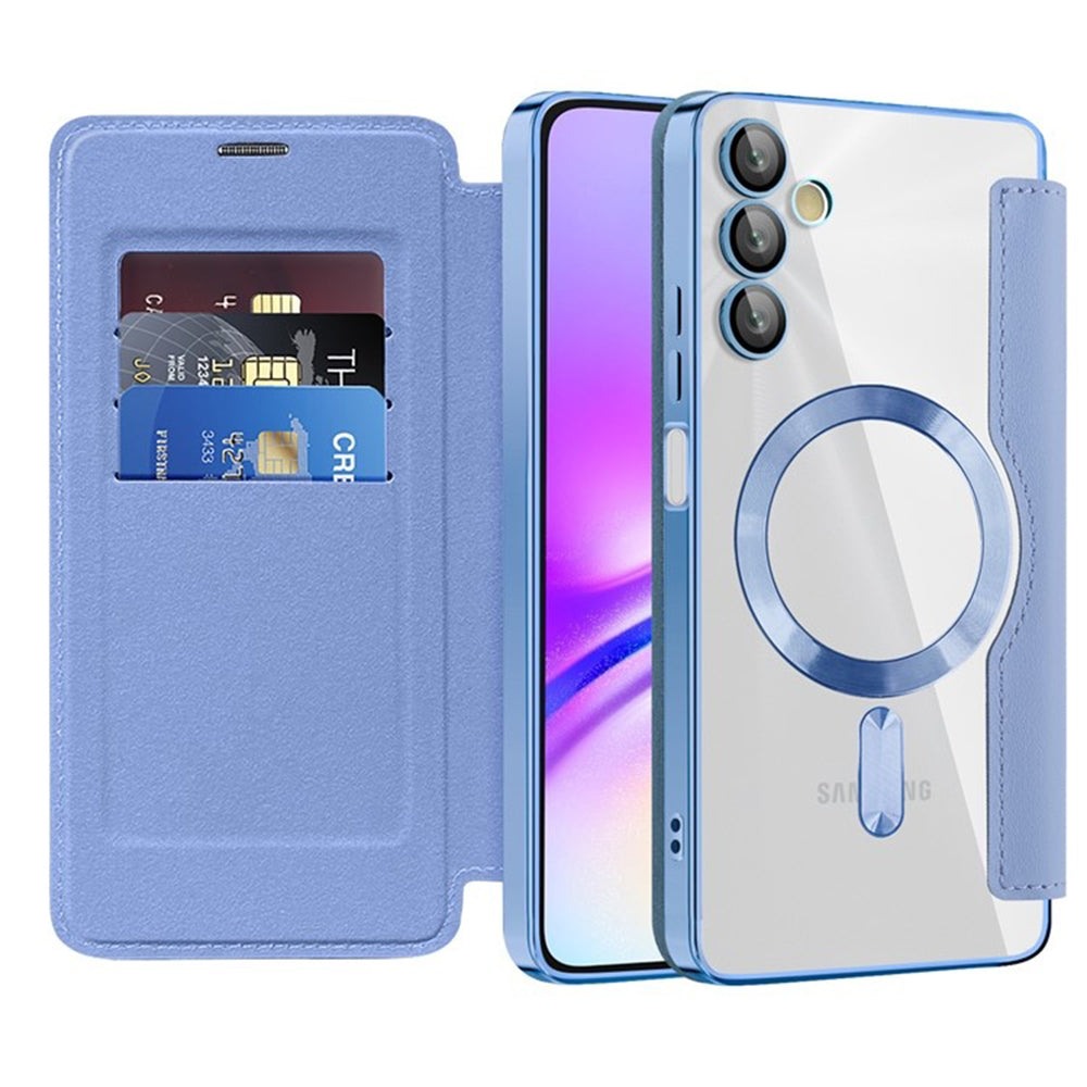 Husa de protectie Techsuit SmartMag Book compatibil cu Samsung Galaxy A05s, Albastru Deschis