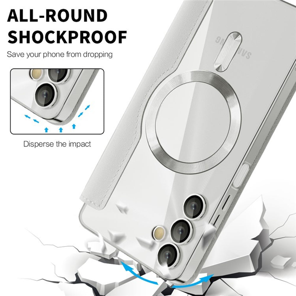 Husa de protectie Techsuit SmartMag Book compatibil cu Samsung Galaxy A05s, Gri