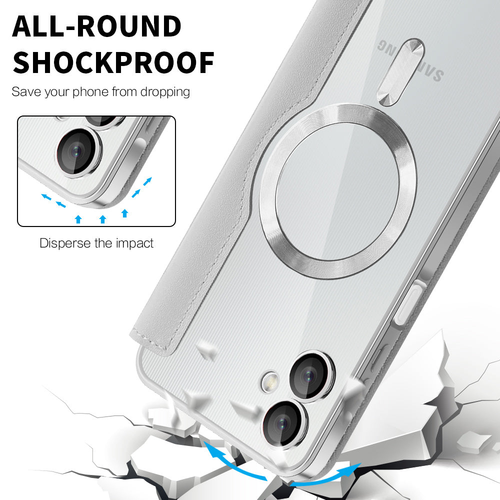 Husa de protectie Techsuit SmartMag Book compatibil cu Samsung Galaxy A06, Gri