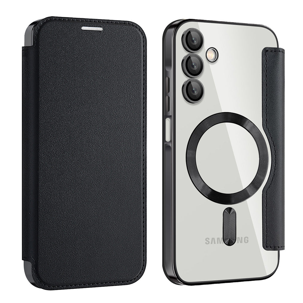 Husa de protectie Techsuit SmartMag Book compatibil cu Samsung Galaxy A15 4G / A15 5G, Negru
