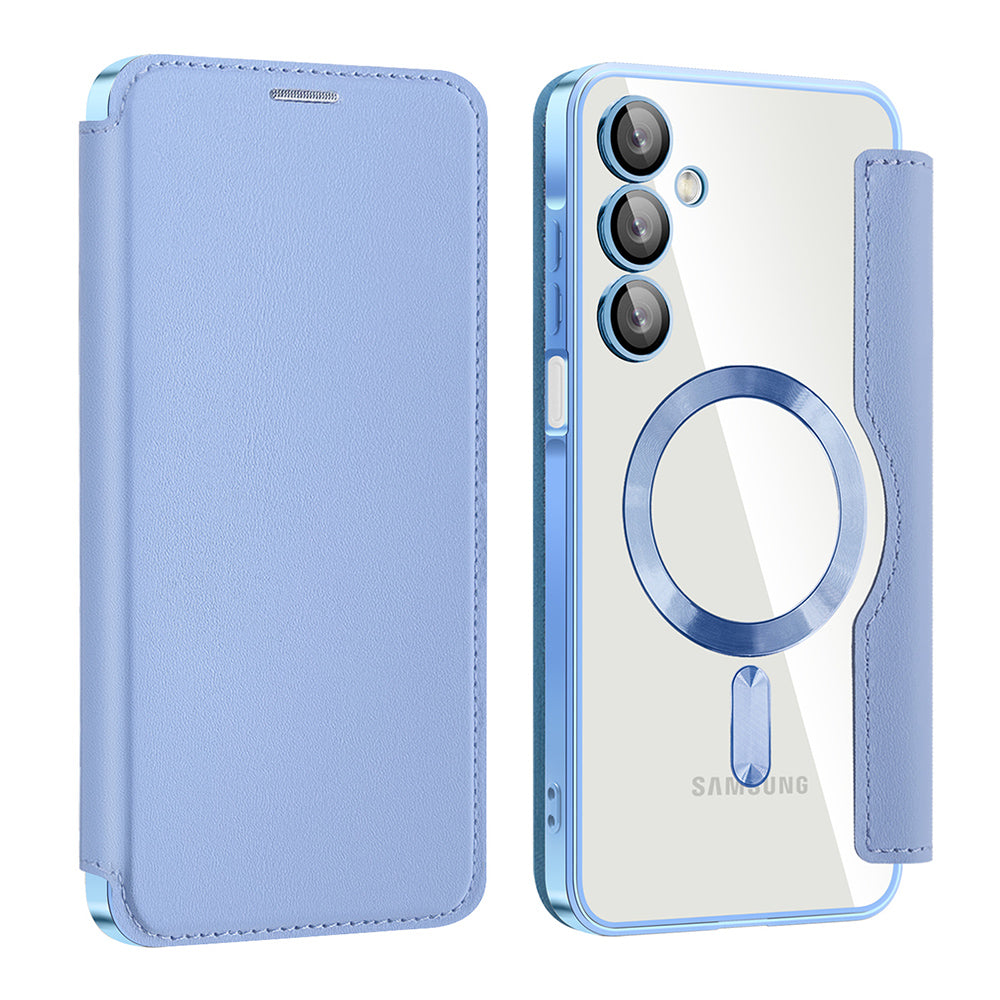 Husa de protectie Techsuit SmartMag Book compatibil cu Samsung Galaxy A16 4G / A16 5G, Albastru Deschis