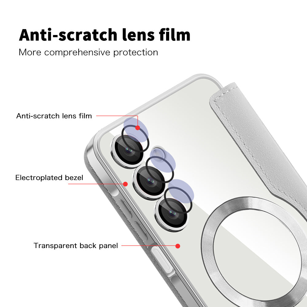 Husa de protectie Techsuit SmartMag Book compatibil cu Samsung Galaxy A16 4G / A16 5G, Gri