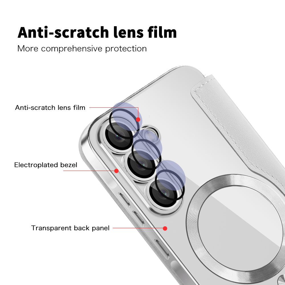 Husa de protectie Techsuit SmartMag Book compatibil cu Samsung Galaxy A56 5G, Gri