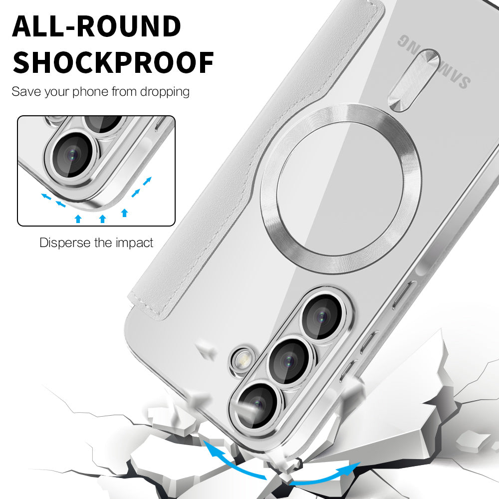 Husa de protectie Techsuit SmartMag Book compatibil cu Samsung Galaxy A56 5G, Gri