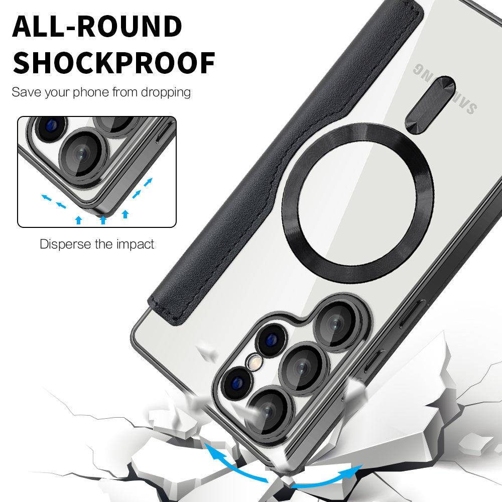 Husa de protectie Techsuit SmartMag Book compatibil cu Samsung Galaxy S25 Ultra, Negru