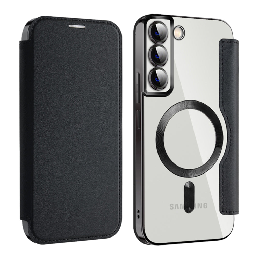 Husa de protectie Techsuit SmartMag Book compatibil cu Samsung Galaxy S22 Plus 5G, Negru