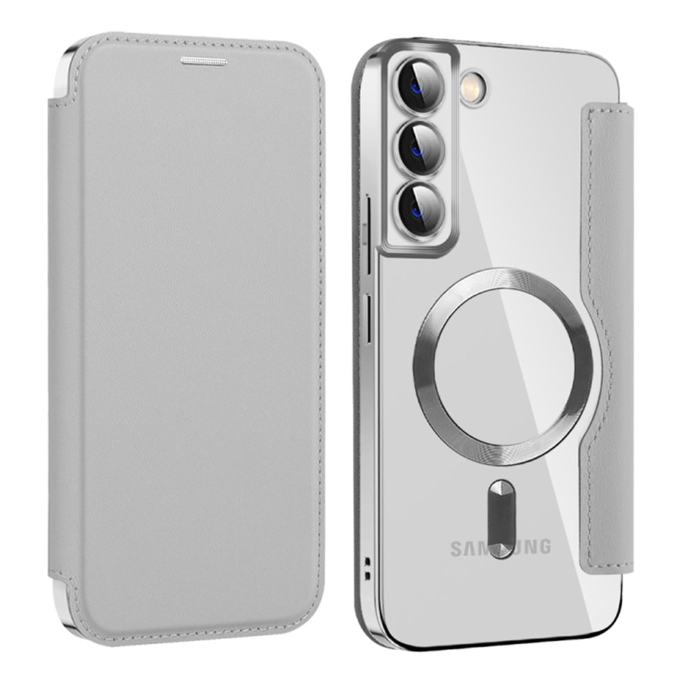 Husa de protectie Techsuit SmartMag Book compatibil cu Samsung Galaxy S22 Plus 5G, Gri