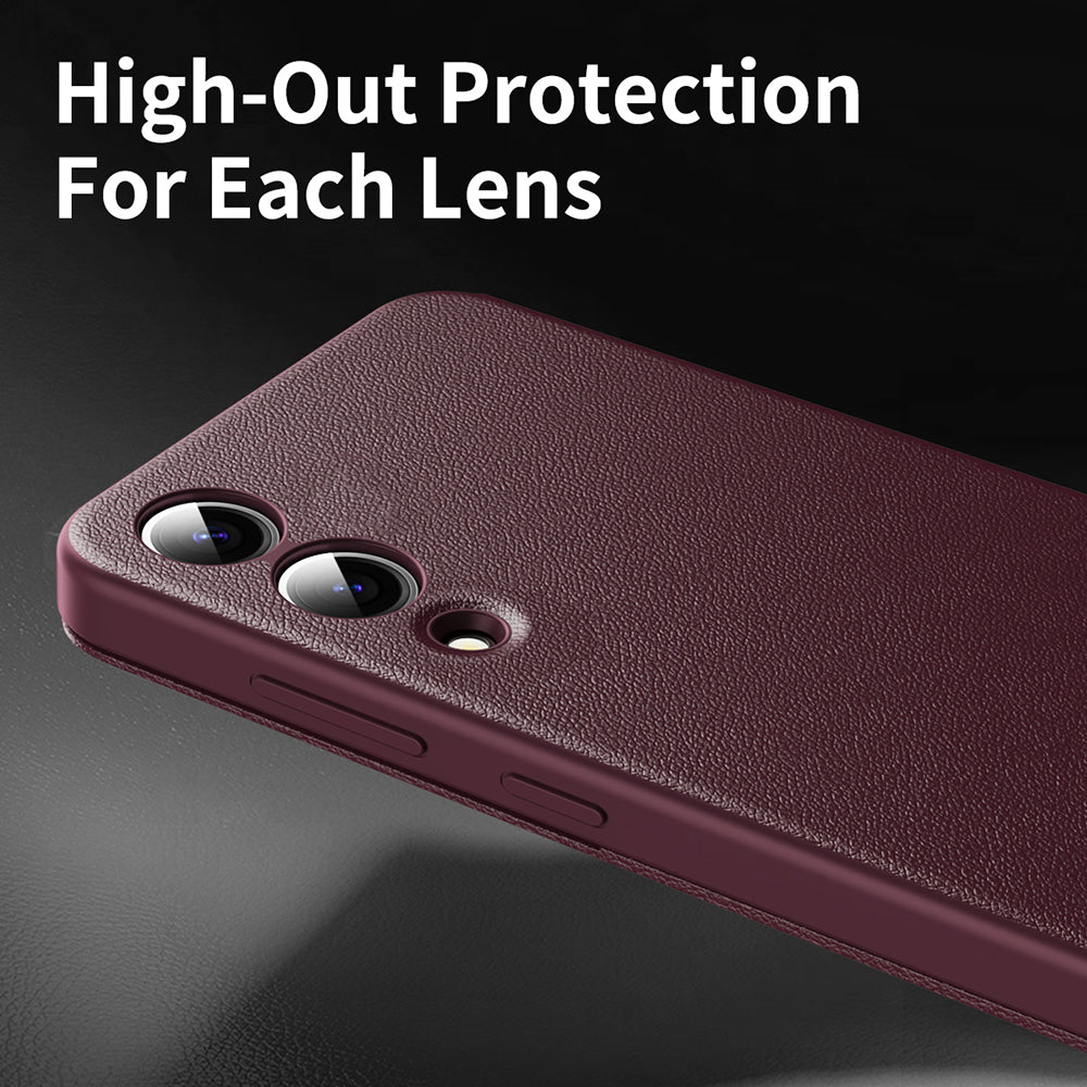 Husa de protectie Techsuit SmartView Series compatibil cu Samsung Galaxy S25 Edge, Rosu