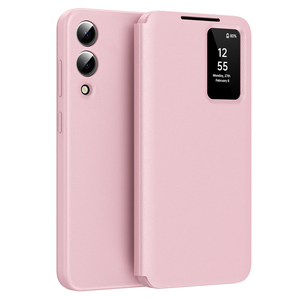 Husa de protectie Techsuit SmartView Series compatibil cu Samsung Galaxy S25 Edge, Roz