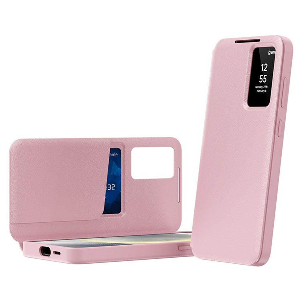 Husa de protectie Techsuit SmartView Series compatibil cu Samsung Galaxy S25 Ultra, Roz