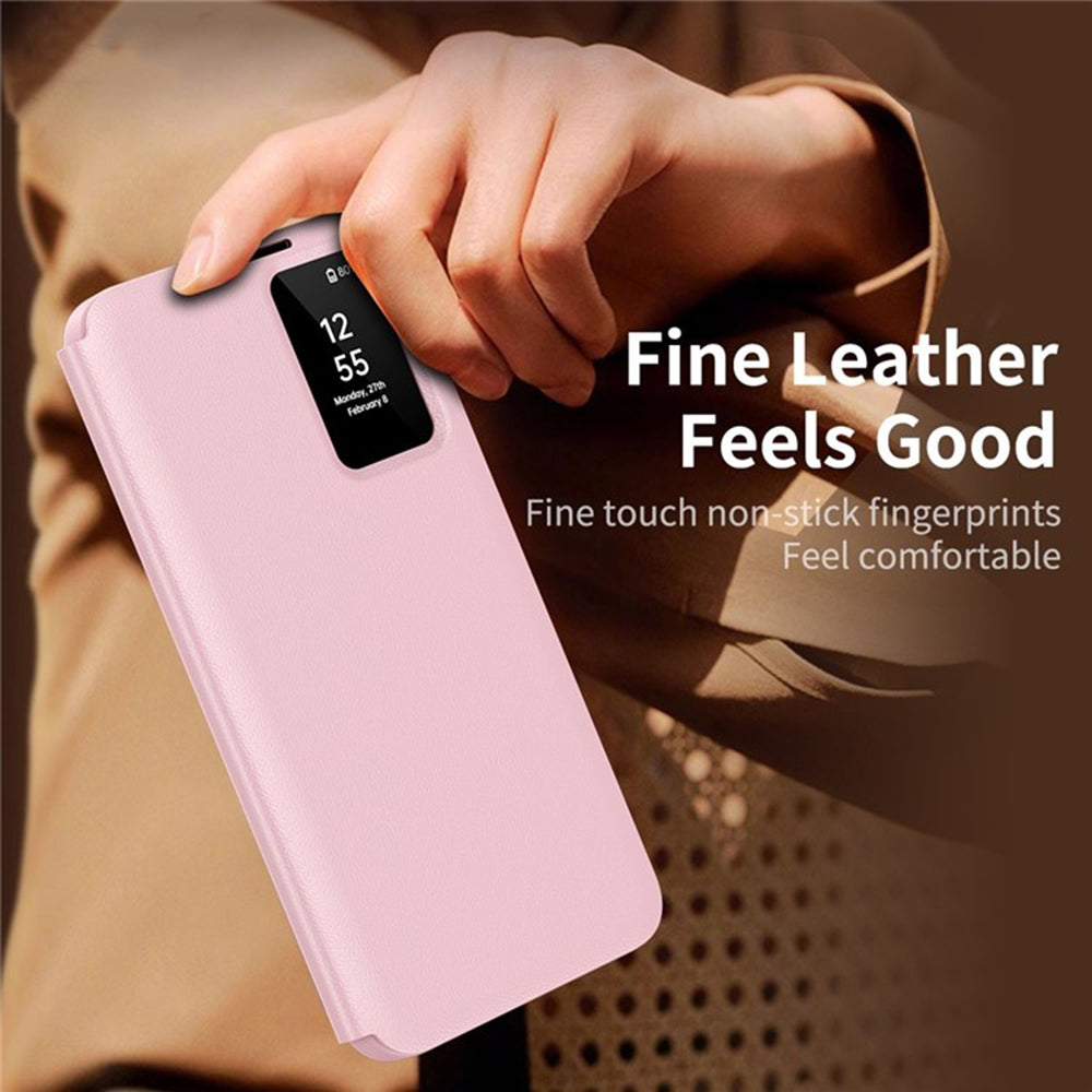 Husa de protectie Techsuit SmartView Series compatibil cu Samsung Galaxy S25 Ultra, Roz