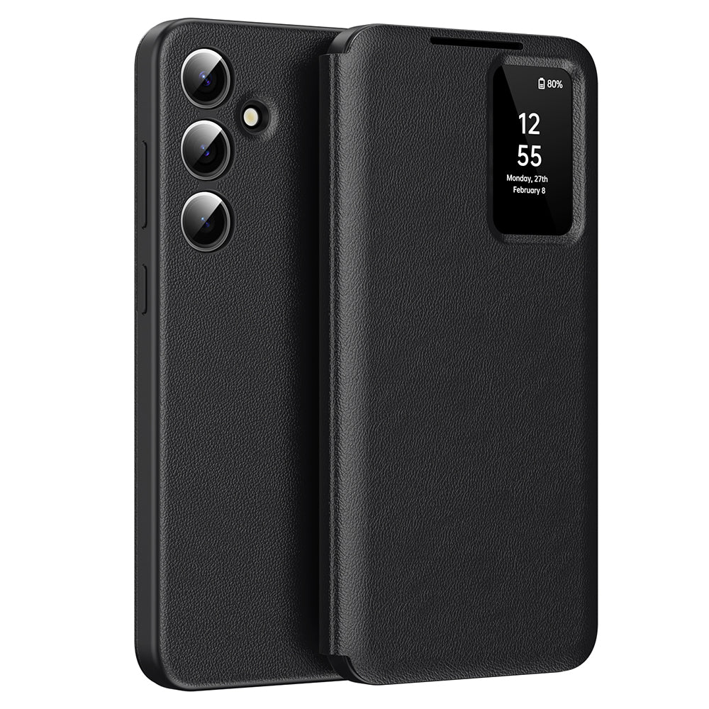 Husa de protectie Techsuit SmartView Series compatibil cu Samsung Galaxy S24 FE, Negru