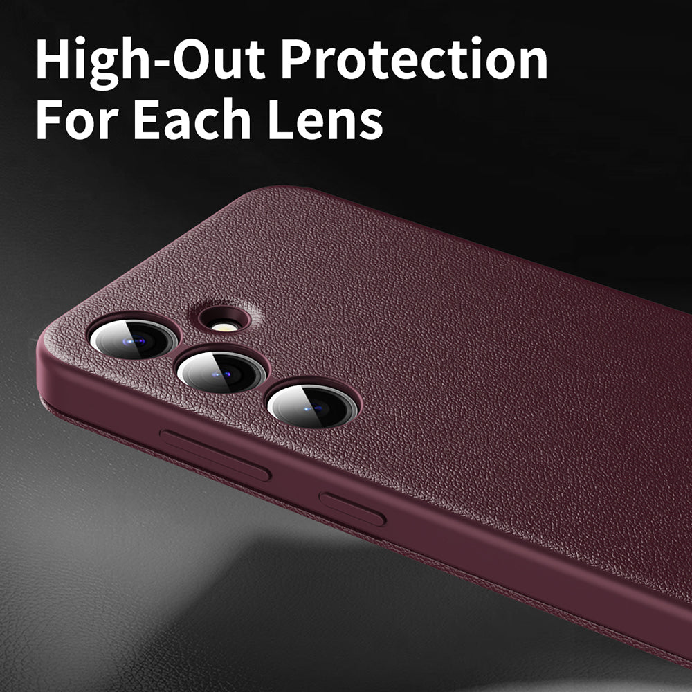 Husa de protectie Techsuit SmartView Series compatibil cu Samsung Galaxy S24, Rosu