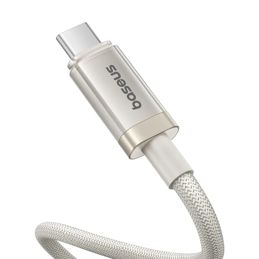 Cablu Baseus Titanium (P10378100G21-00), Type-C, Fast Charge, PD100W, 480Mbps, E-Mark Chip, 1m, Galaxy Titanium Gold