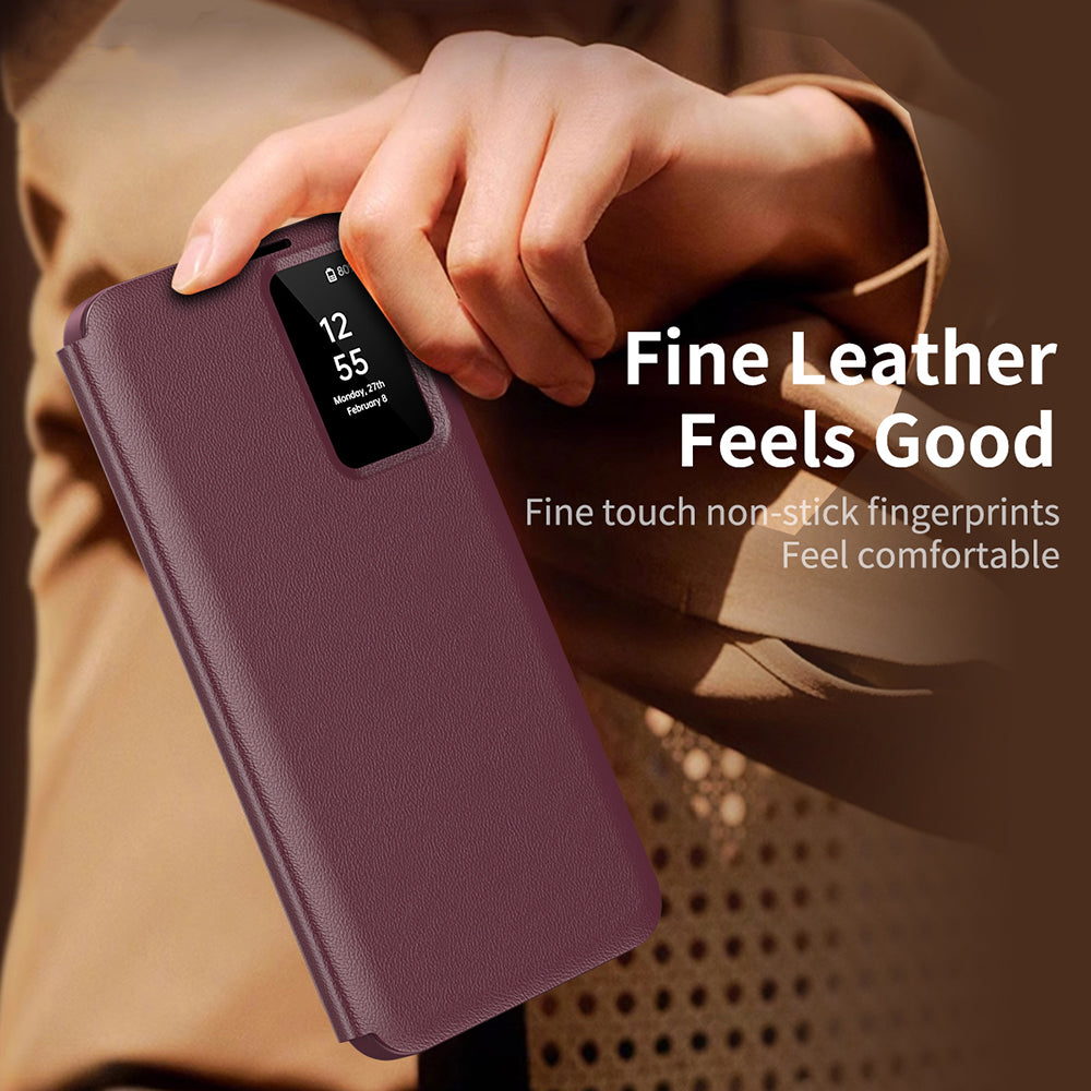 Husa de protectie Techsuit SmartView Series compatibil cu Samsung Galaxy S23 FE, Rosu
