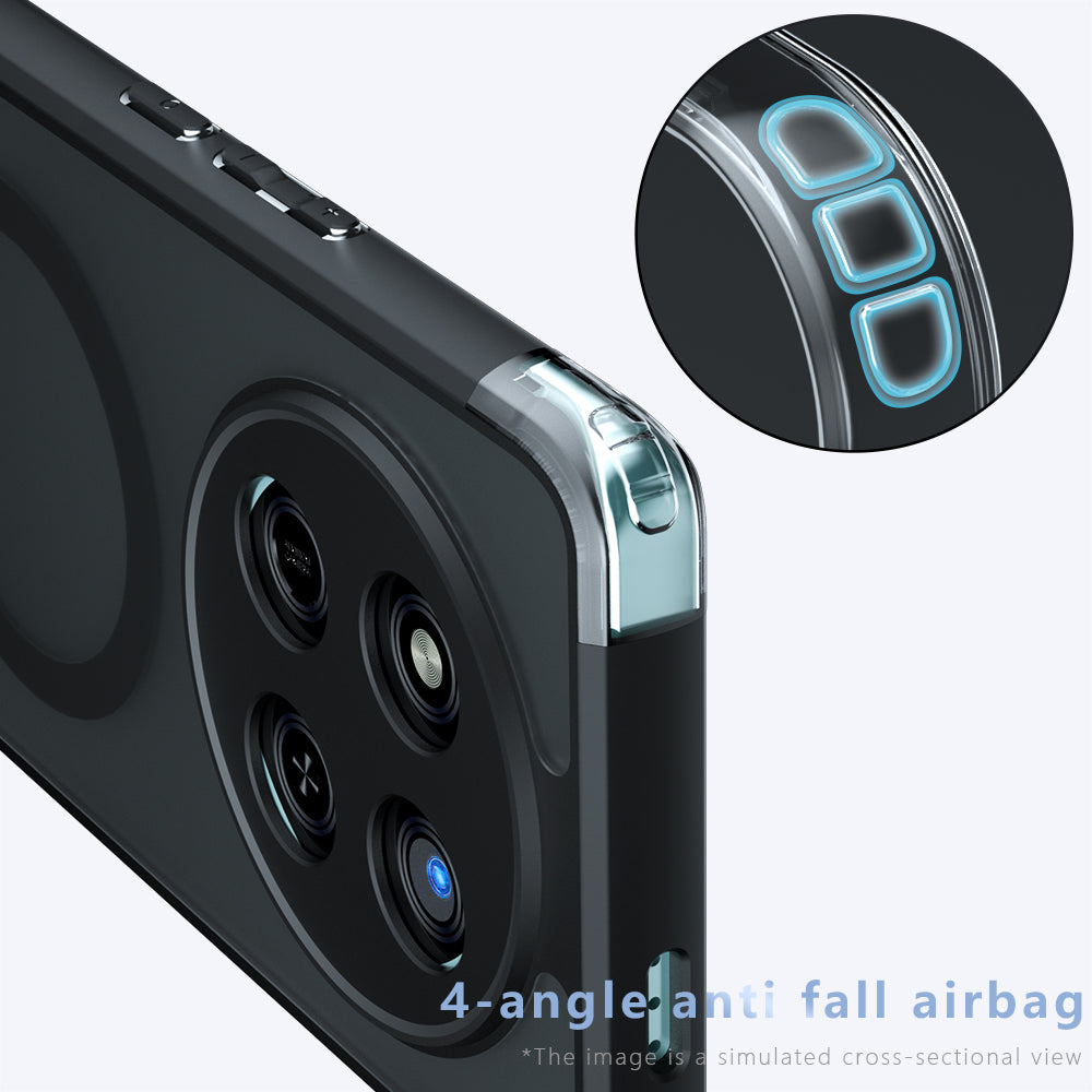 Husa de protectie Techsuit PureFrost MagSafe compatibil cu Honor Magic7 Pro, Negru Mat