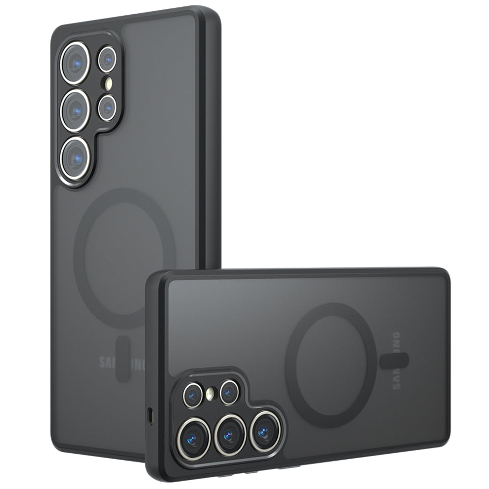 Husa de protectie Techsuit PureFrost MagSafe compatibil cu Samsung Galaxy S23 Ultra, Negru Mat