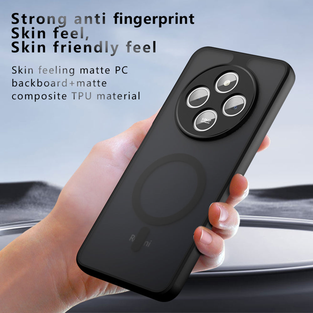 Husa de protectie Techsuit PureFrost MagSafe compatibil cu Xiaomi Redmi 14C, Negru Mat