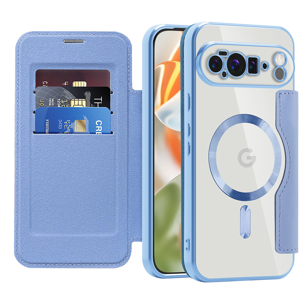 Husa de protectie Techsuit SmartMag Book compatibil cu Google Pixel 10 Pro XL, Albastru Deschis