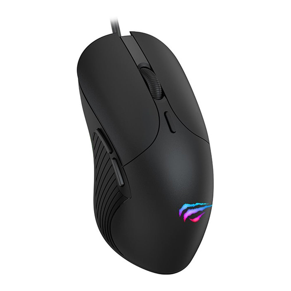 Tastatura/Mouse Havit Wired Gaming Mouse (MS1020WB), with RGB Lights, 4200DPI, Erginomic Design, USB 5V, Negru