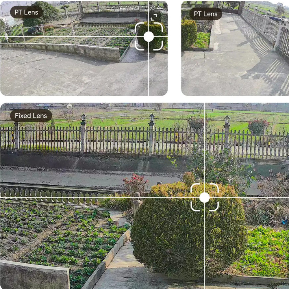Imou Outdoor Camera Cruiser Triple (IPC-S7UP-11M0WED), 3+3+5MP, Wi-Fi, 2x SD Card Slot, PT, Night Vision, AOR Mode, Alb