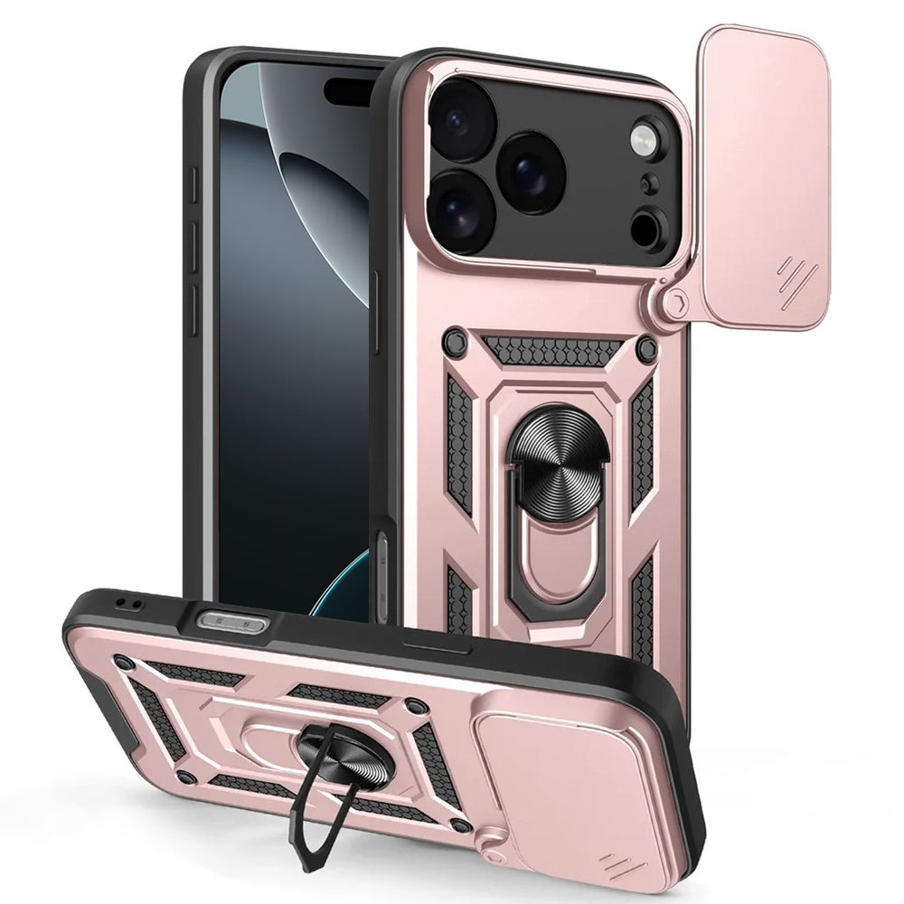 Husa de protectie Techsuit CamShield Series compatibil cu iPhone 17 Pro Max, Roz Auriu