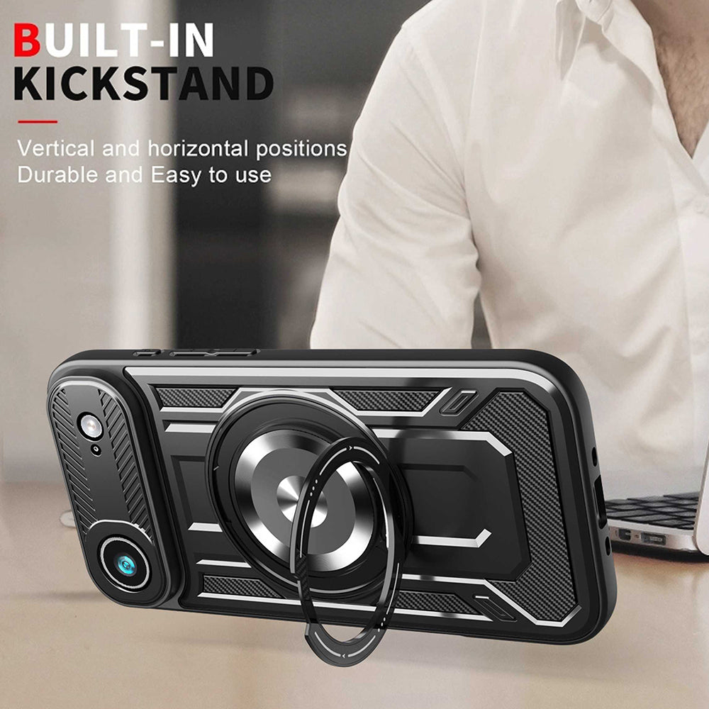 Husa de protectie Techsuit RuggedCam compatibil cu iPhone 17 Air, Negru