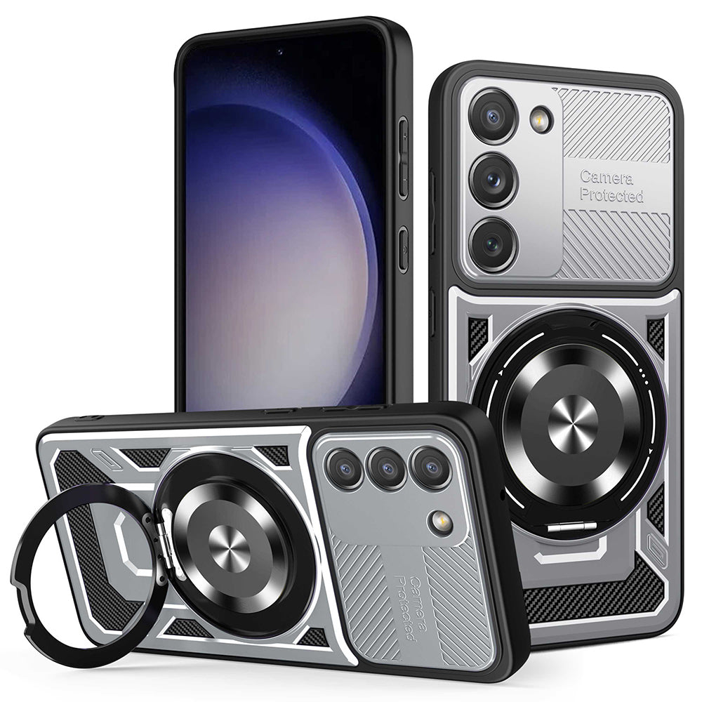 Husa de protectie Techsuit RuggedCam compatibil cu Samsung Galaxy S23, Gri