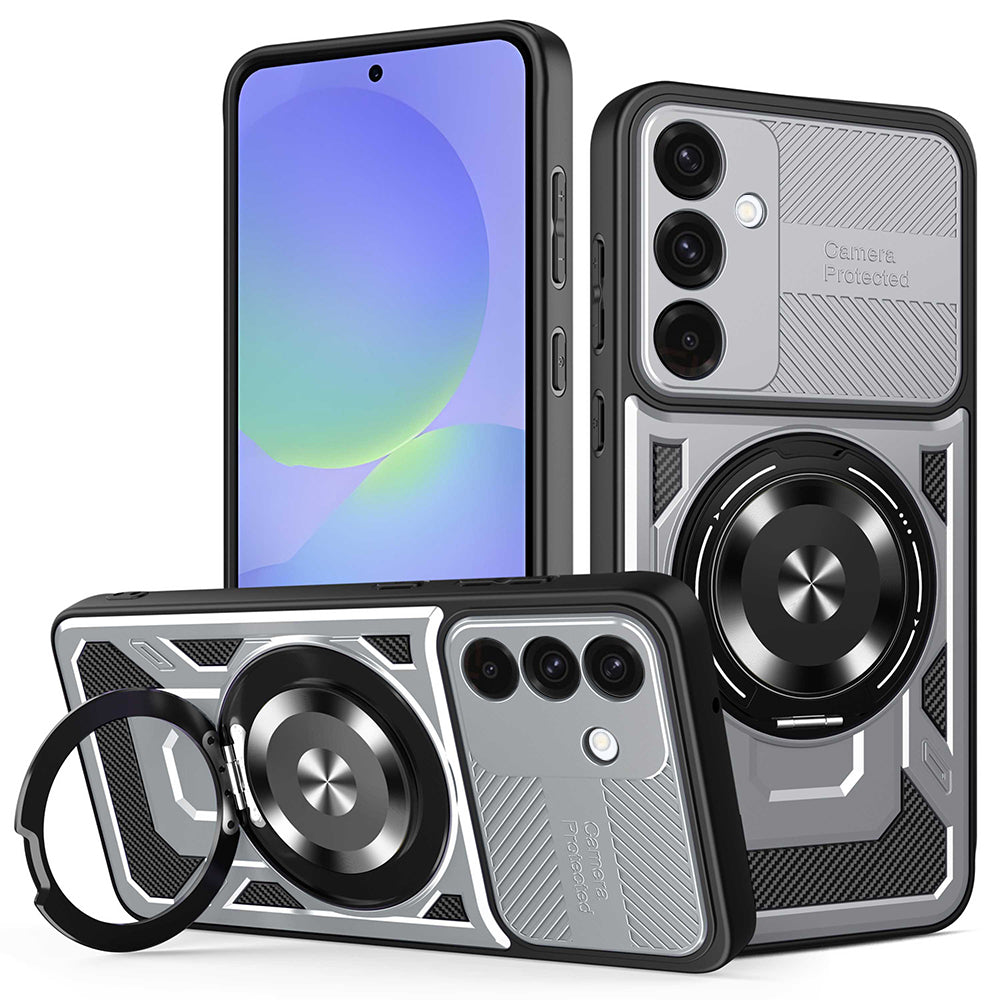 Husa de protectie Techsuit RuggedCam compatibil cu Samsung Galaxy A36 5G / A56 5G, Gri