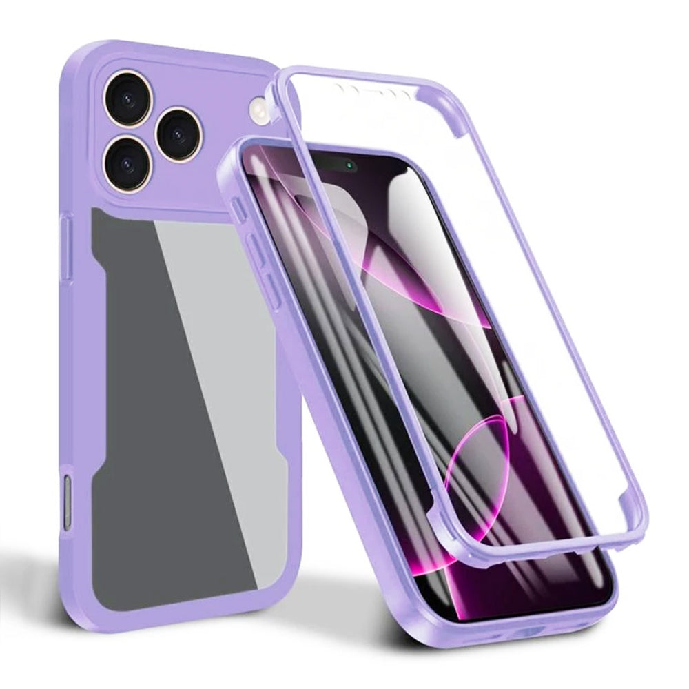 Folie de protectie Techsuit ColorVerse 360 Series + compatibil cu iPhone 17 Pro Max, Mov