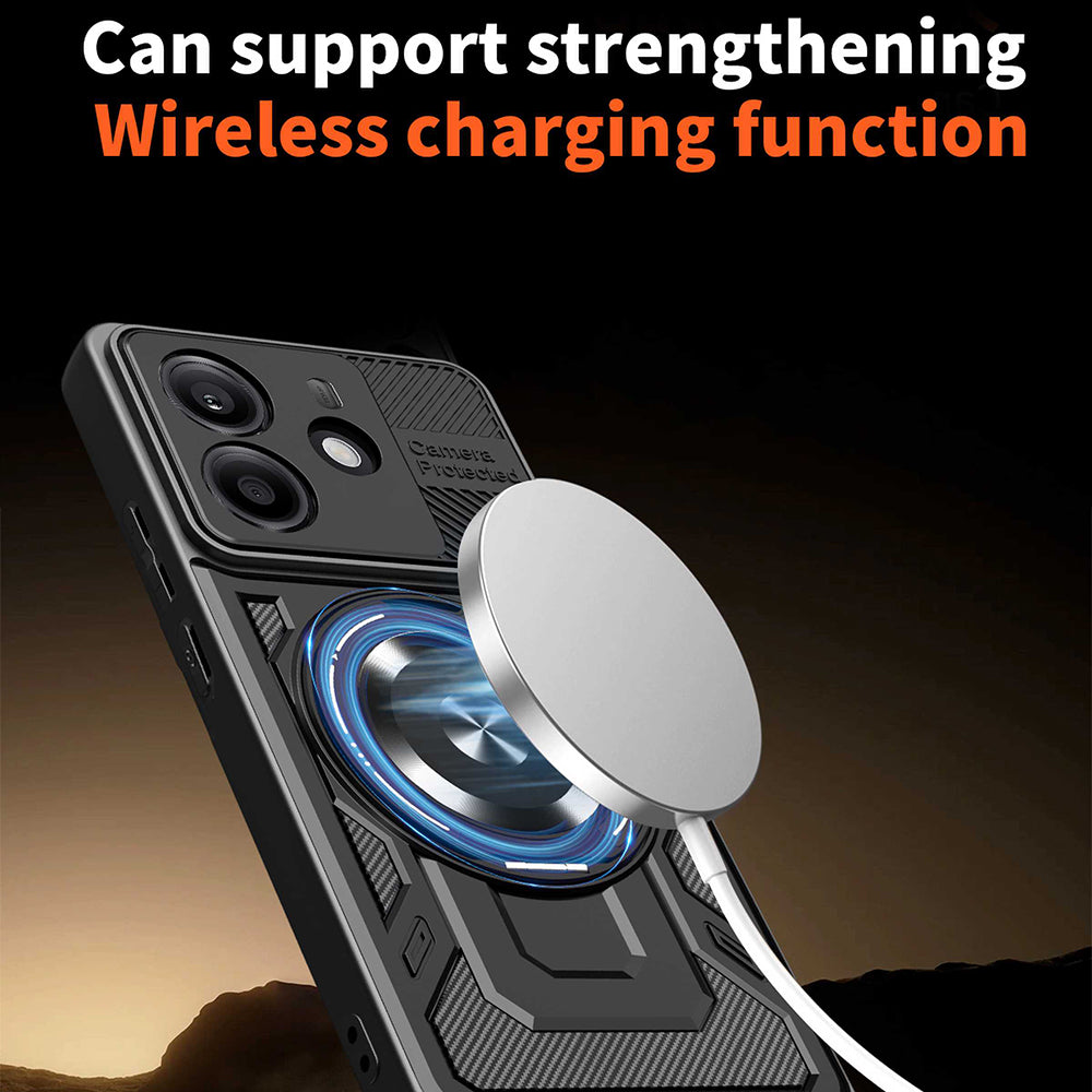 Husa de protectie Techsuit RuggedCam compatibil cu Xiaomi Redmi Note 14 4G (Regional), Negru