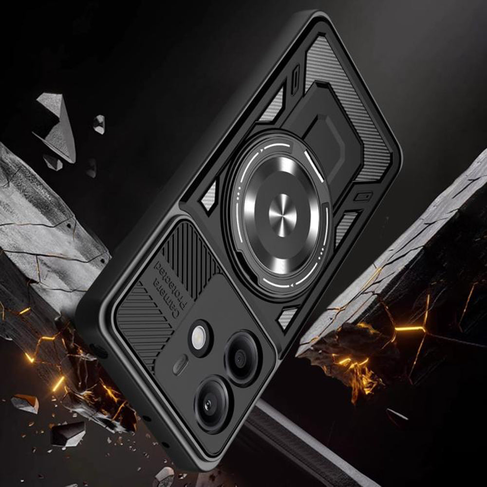 Husa de protectie Techsuit RuggedCam compatibil cu Xiaomi Redmi Note 14 5G, Negru