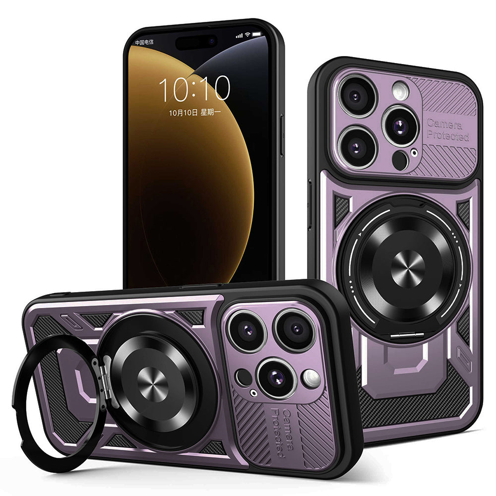 Husa de protectie Techsuit RuggedCam compatibil cu iPhone 15 Pro Max, Mov
