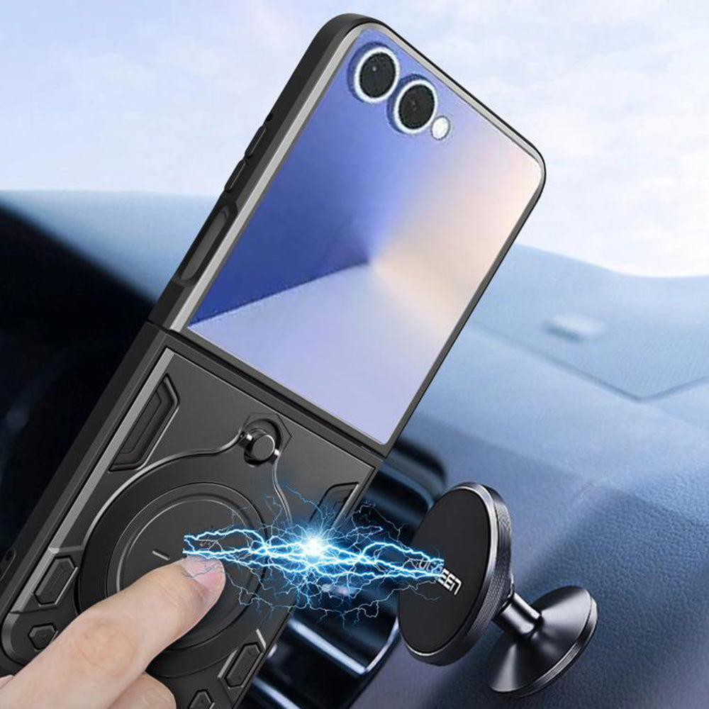 Husa de protectie Techsuit CamGuard Pro compatibil cu Samsung Galaxy Z Flip7, Negru
