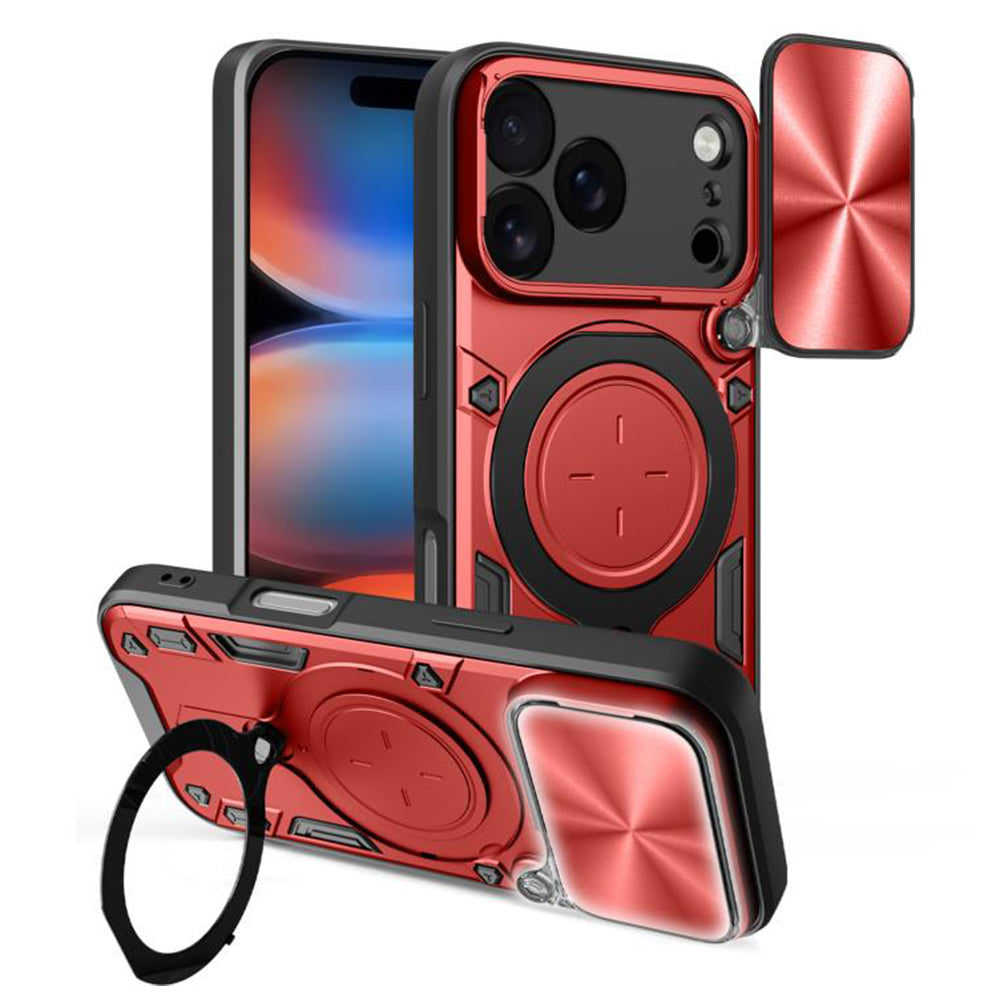Husa de protectie Techsuit CamGuard Pro compatibil cu iPhone 17 Pro Max, Rosu