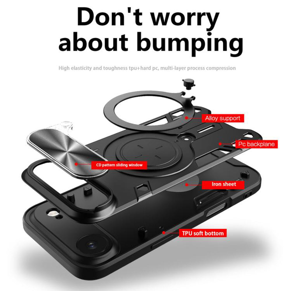 Husa de protectie Techsuit CamGuard Pro compatibil cu iPhone 17 Air, Negru