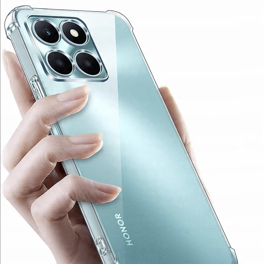 Husa de protectie Techsuit Shockproof Clear Silicone compatibil cu Honor X6c, Transparent