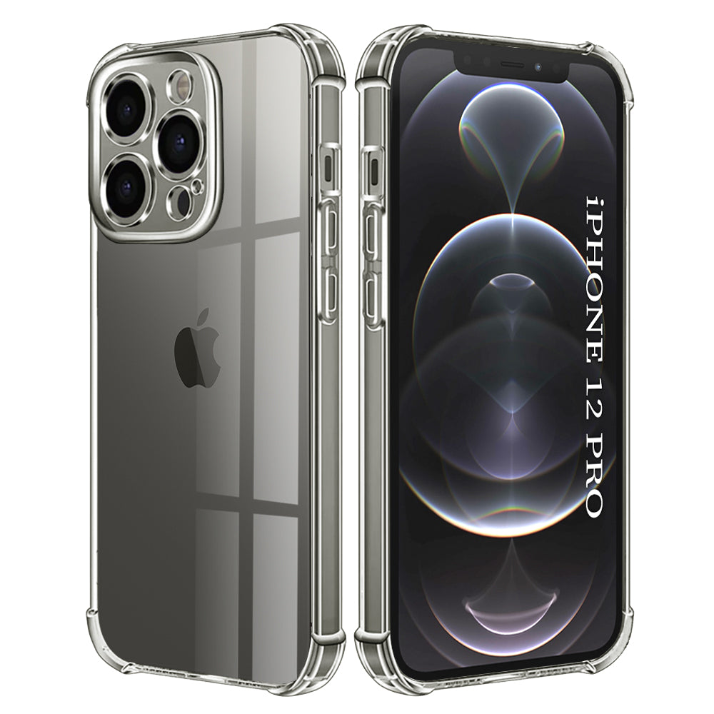 Husa de protectie Techsuit Shockproof Clear Silicone compatibil cu iPhone 12 Pro, Transparent