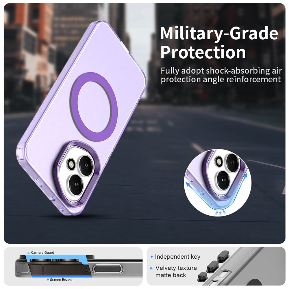 Husa de protectie Techsuit CandyCase MagSafe compatibil cu Honor 400, Mov