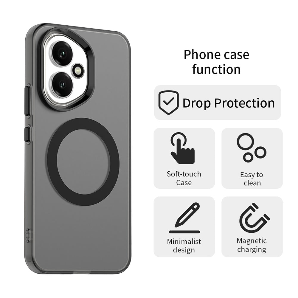 Husa de protectie Techsuit CandyCase MagSafe compatibil cu Honor 400, Negru