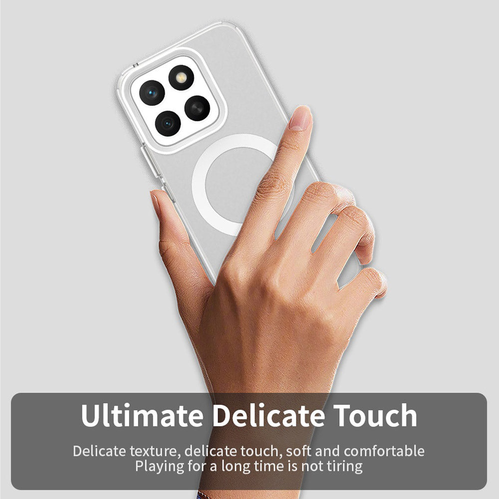 Husa de protectie Techsuit CandyCase MagSafe compatibil cu Honor X8c, Alb
